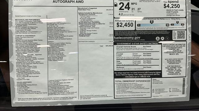 2027 INFINITI QX60 Autograph