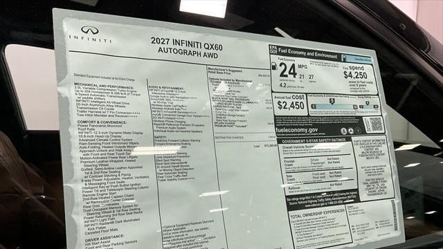 2027 INFINITI QX60 Autograph