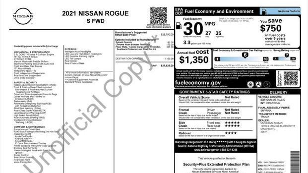 2021 Nissan Rogue S