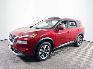 2021 Nissan Rogue with Scarlet Ember Tintcoat Exterior