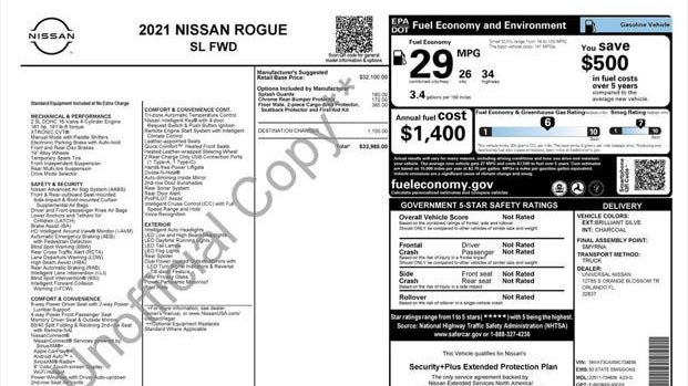 2021 Nissan Rogue SL
