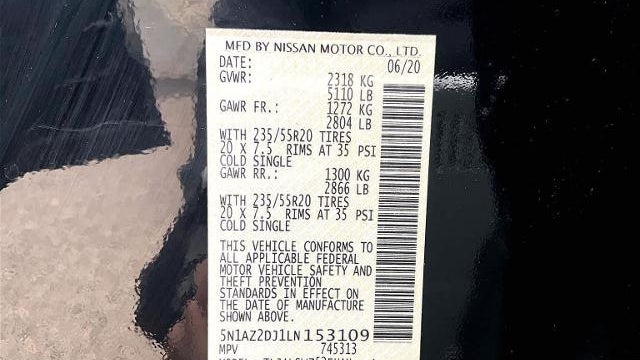2020 Nissan Murano Platinum