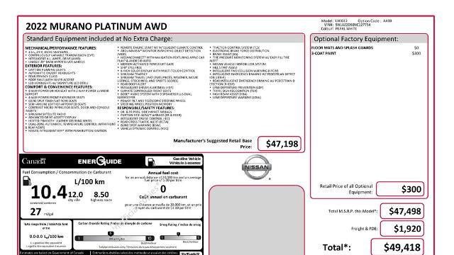 2022 Nissan Murano Platinum