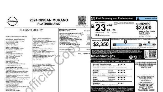 2024 Nissan Murano Platinum