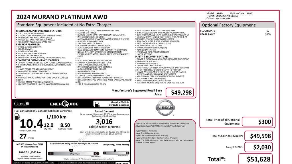 2024 Nissan Murano Platinum