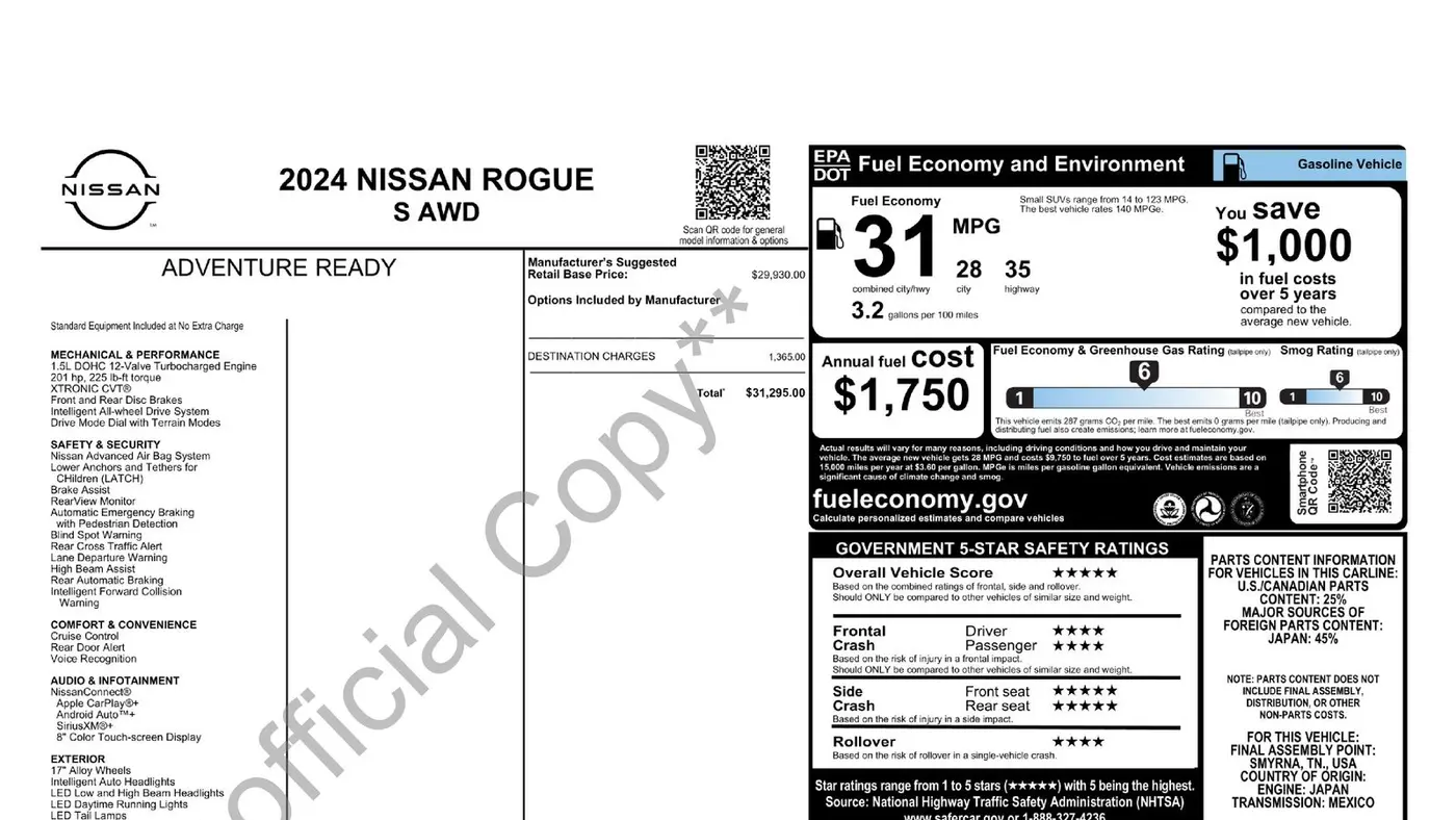 2024 Nissan Rogue S