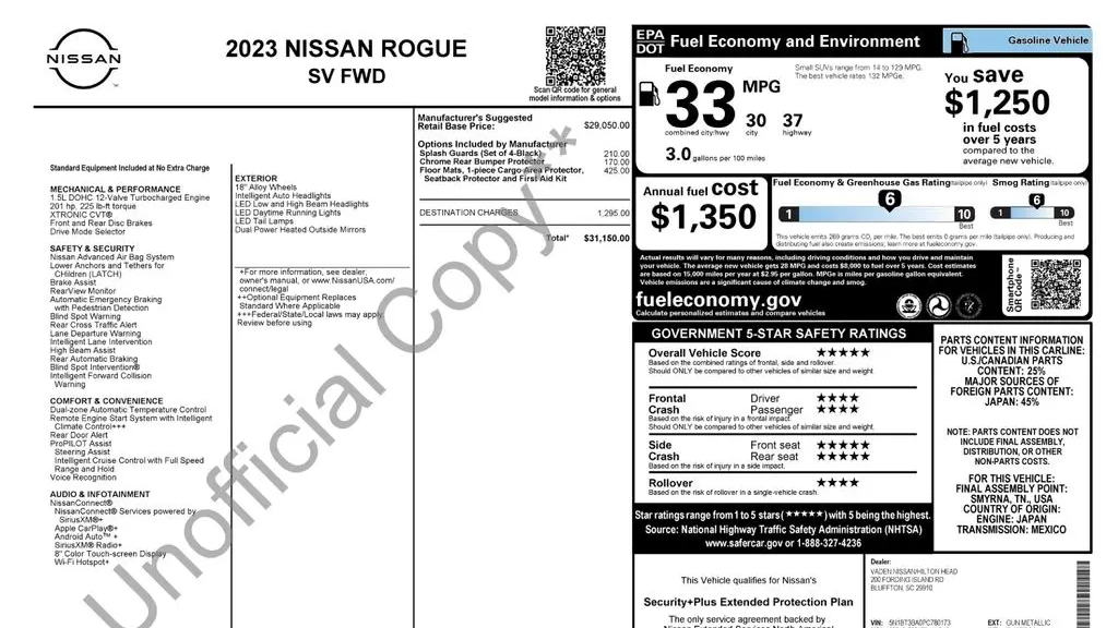 2023 Nissan Rogue SV