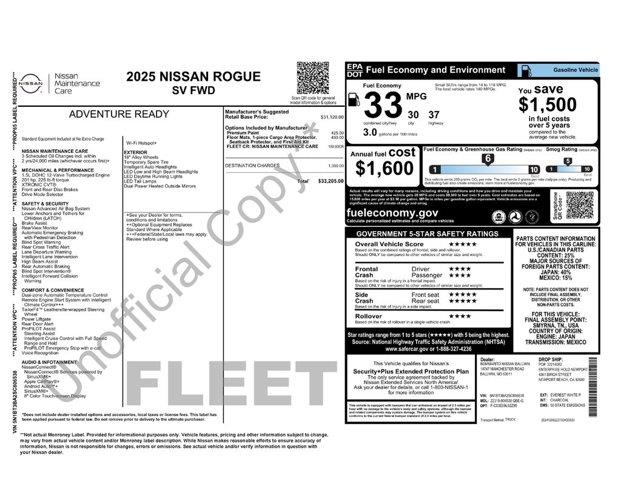 2025 Nissan Rogue - $19,169
