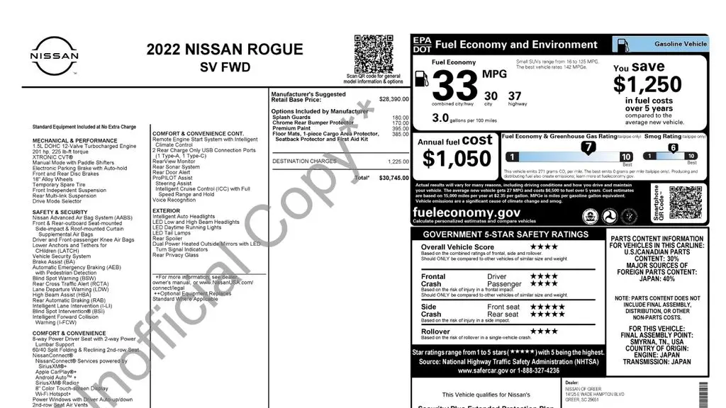 2022 Nissan Rogue SV