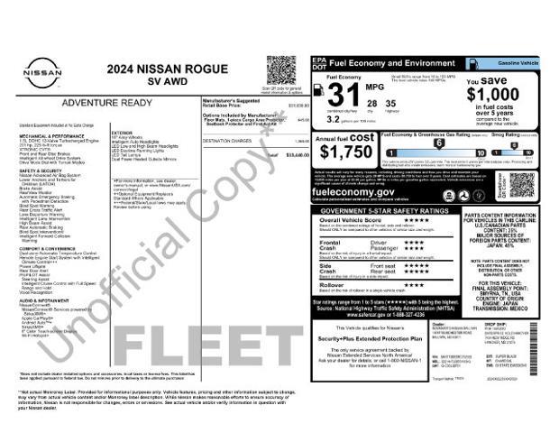 2024 Nissan Rogue - $19,579
