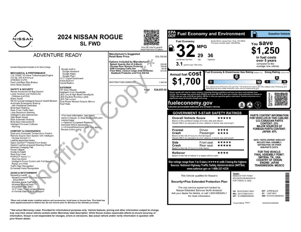 2024 Nissan Rogue - $25,496