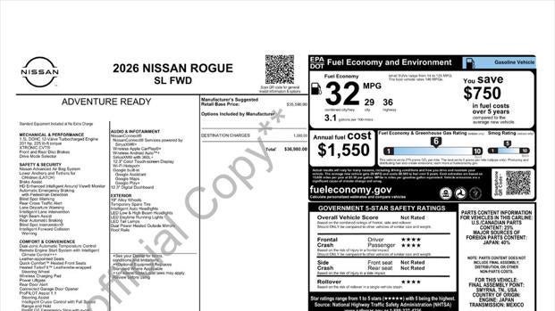 2026 Nissan Rogue SL