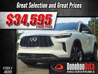 2022 INFINITI QX60 with Majestic White Exterior