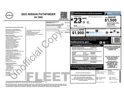 Photo of a 2023 Nissan Pathfinder SV 4DR SUV for sale