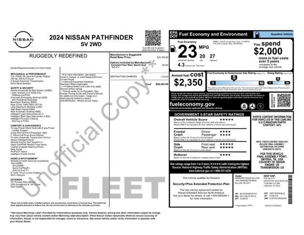 2024 Nissan Pathfinder - $23,487