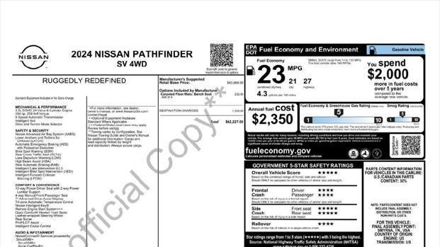 2024 Nissan Pathfinder SV
