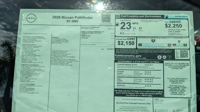 2026 Nissan Pathfinder SV