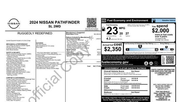 2024 Nissan Pathfinder SL
