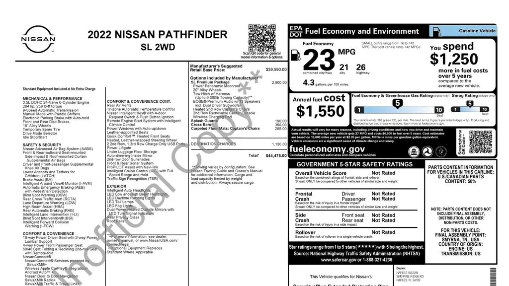 2022 Nissan Pathfinder SL