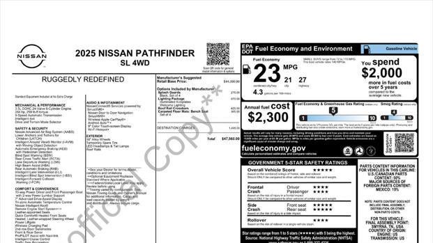 2025 Nissan Pathfinder SL