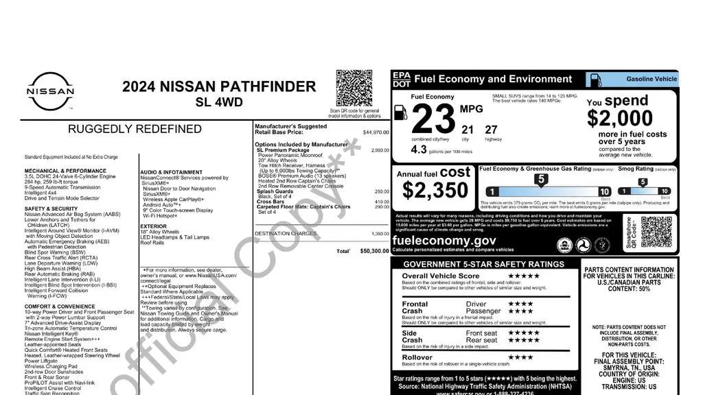2024 Nissan Pathfinder SL