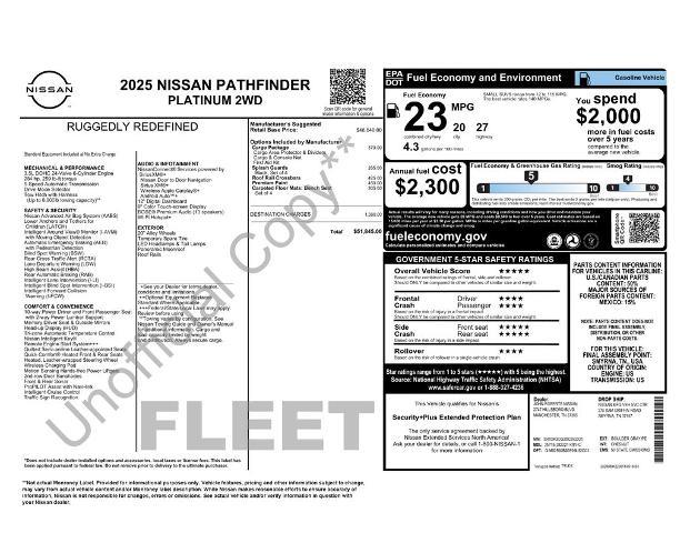 2025 Nissan Pathfinder - $40,875