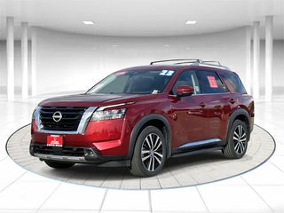 2023 Nissan Pathfinder with Scarlet Ember Tintcoat Exterior