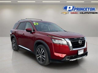 2023 Nissan Pathfinder with Scarlet Ember Tintcoat Exterior