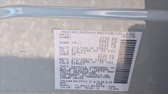 2026 Nissan Pathfinder Platinum