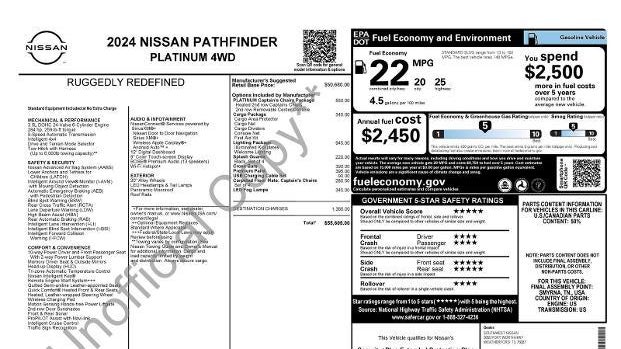 2024 Nissan Pathfinder Platinum