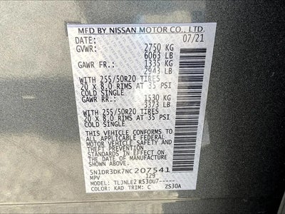 2022 Nissan Pathfinder AWD Platinum 4DR SUV