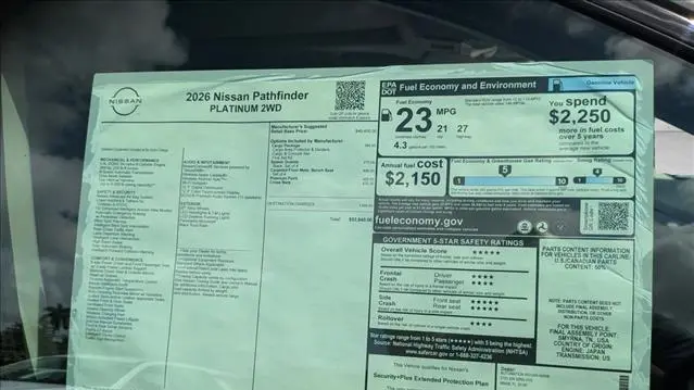 2026 Nissan Pathfinder Platinum