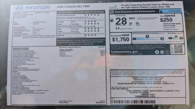 2026 Hyundai TUCSON SEL
