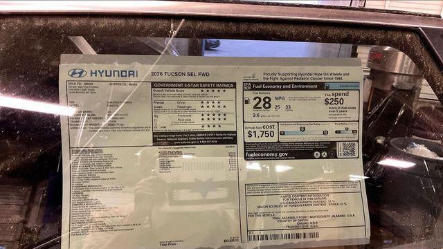 2026 Hyundai TUCSON SEL