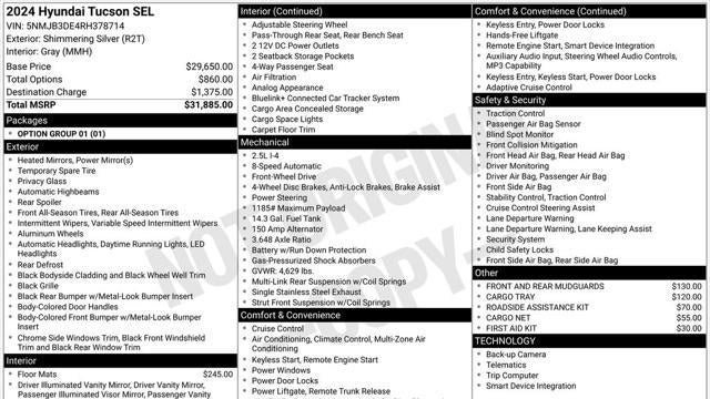 2024 Hyundai TUCSON SEL