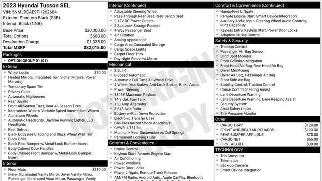 2023 Hyundai TUCSON SEL