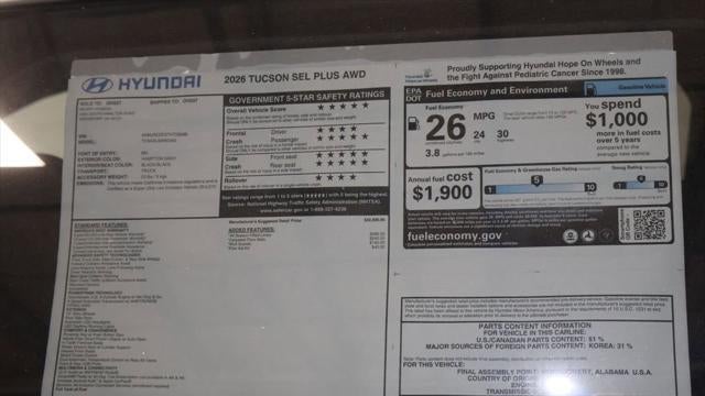 2026 Hyundai TUCSON SEL
