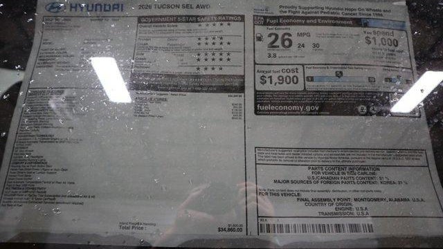 2026 Hyundai TUCSON SEL