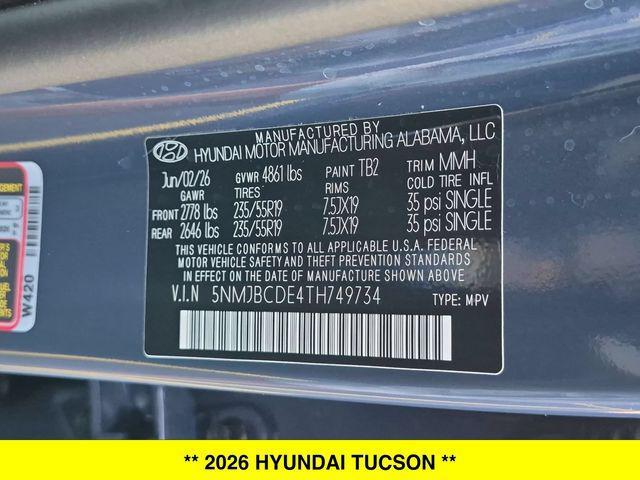2026 Hyundai Tucson - $35,325
