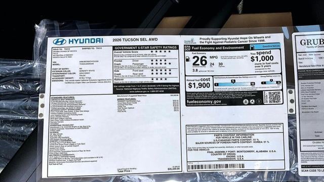 2026 Hyundai TUCSON SEL