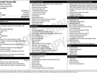 2026 Hyundai Tucson AWD SEL 4DR SUV