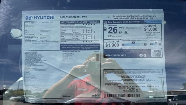 2026 Hyundai TUCSON SEL