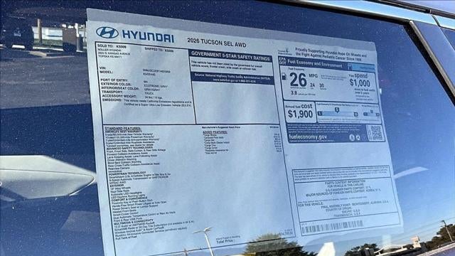 2026 Hyundai TUCSON SEL