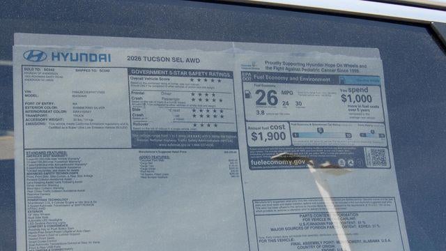 2026 Hyundai TUCSON SEL