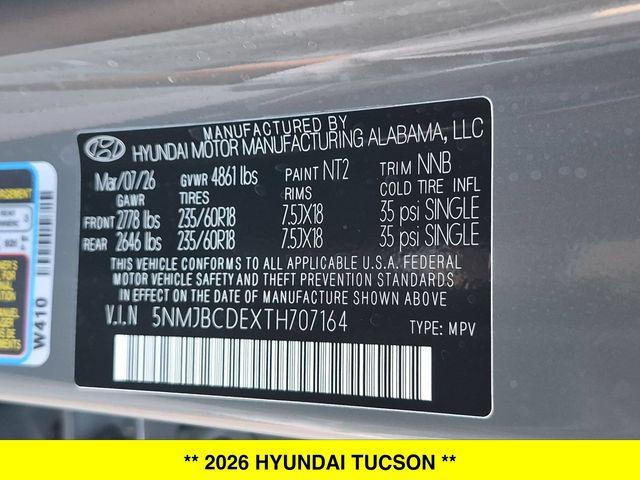 2026 Hyundai Tucson - $34,655
