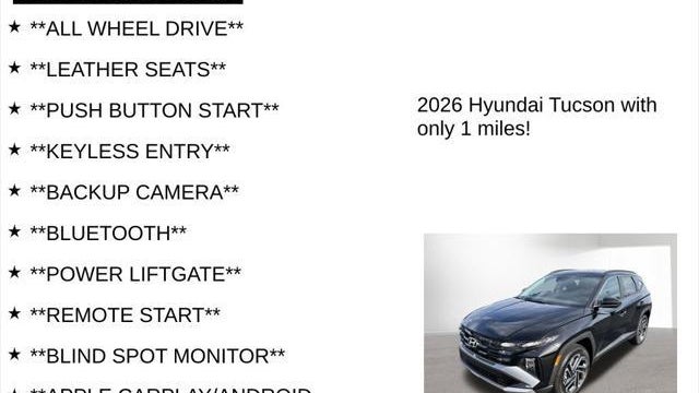 2026 Hyundai TUCSON SEL
