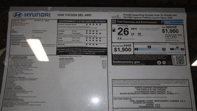 2026 Hyundai TUCSON SEL
