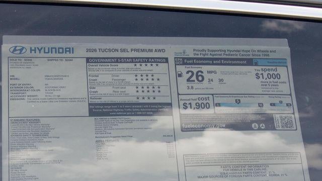 2026 Hyundai TUCSON SEL Premium
