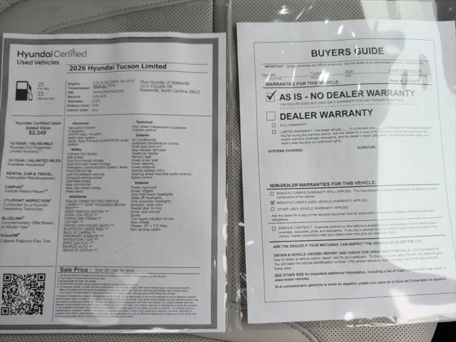 2026 Hyundai Tucson - $32,999