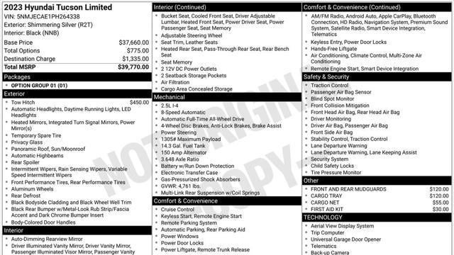 2023 Hyundai TUCSON Limited